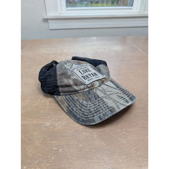 Luke Brian Hat camo Mesh trucker baseball cap‎ Adjustable - Picture 1 of 6